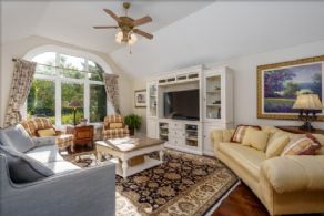 Living room - Country homes for sale and luxury real estate including horse farms and property in the Caledon and King City areas near Toronto