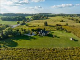 Aerial - Country homes for sale and luxury real estate including horse farms and property in the Caledon and King City areas near Toronto