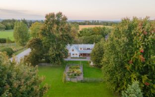 Aerial - Country homes for sale and luxury real estate including horse farms and property in the Caledon and King City areas near Toronto