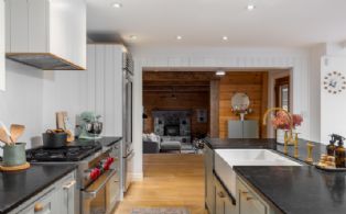 Kitchen looking towards Great Room - Country homes for sale and luxury real estate including horse farms and property in the Caledon and King City areas near Toronto
