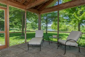 Screened porch - Country homes for sale and luxury real estate including horse farms and property in the Caledon and King City areas near Toronto