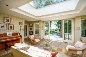 Sun Room Overlooking Terrace - Country homes for sale and luxury real estate including horse farms and property in the Caledon and King City areas near Toronto