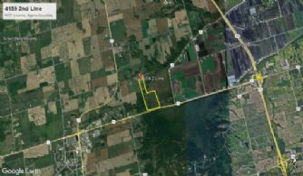 Aerial 2 (not a survey) - Country homes for sale and luxury real estate including horse farms and property in the Caledon and King City areas near Toronto
