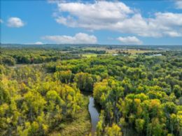 Holland River at South End of Property - Country homes for sale and luxury real estate including horse farms and property in the Caledon and King City areas near Toronto