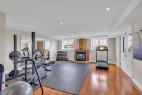Gym - Lower Level Walk-out - Country homes for sale and luxury real estate including horse farms and property in the Caledon and King City areas near Toronto