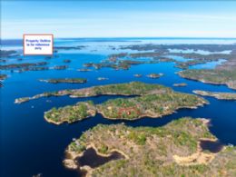 Lot Outline on Webber Island - Country homes for sale and luxury real estate including horse farms and property in the Caledon and King City areas near Toronto
