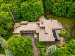 Aerial Photo - Country homes for sale and luxury real estate including horse farms and property in the Caledon and King City areas near Toronto