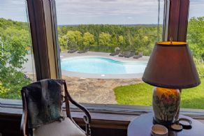View to the Pool - Country homes for sale and luxury real estate including horse farms and property in the Caledon and King City areas near Toronto