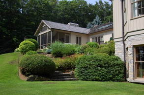 Perennial Pathway to Patio - Country homes for sale and luxury real estate including horse farms and property in the Caledon and King City areas near Toronto
