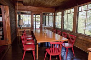 Dining room with views to north and east - Country homes for sale and luxury real estate including horse farms and property in the Caledon and King City areas near Toronto