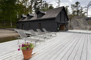Main Boat House, Sauna and Beach - Country homes for sale and luxury real estate including horse farms and property in the Caledon and King City areas near Toronto