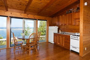 Guest Cottage kitchen and living room - Country homes for sale and luxury real estate including horse farms and property in the Caledon and King City areas near Toronto
