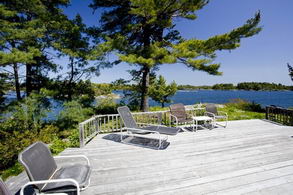 View east from sundeck - Country homes for sale and luxury real estate including horse farms and property in the Caledon and King City areas near Toronto